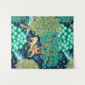 ウィリアム・モリス・ディアバイ・ブルック・インディゴ・タペストリー タペストリー (正面(横))