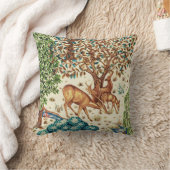 ウィリアム·モリス·ディアバイ·ブルック·タペストリー·ベージュ クッション (ブランケット)