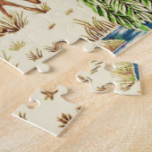 ウィリアム・モリス・ディアー・バイ・ア・ブルック・タペストリー・ベージュ ジグソーパズル (側面)