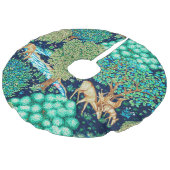 ウィリアム・モリス・ディアーbyブルック・タペストリー・インディゴ フェイクリネンツリースカート (アングル)