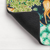 ウィリアム・モリス・ディアーbyブルック・タペストリー・インディゴ マウスパッド (コーナー)