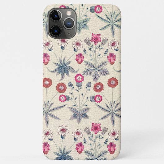 ウィリアム・モリス デイジー 花柄 赤 オレンジ Case-Mate iPhoneケース (裏面)