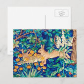 ウィリアム・モリス「トゥーハーレ」ワイルドウサギプリント ポストカード (正面/裏面)