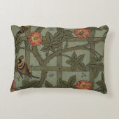 ウィリアム・モリス・トレリス壁紙アート アクセントクッション (裏面)