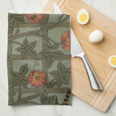 ウィリアム・モリス・トレリス壁紙アート キッチンタオル (四つ折り)