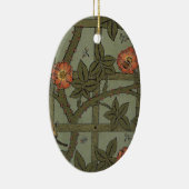 ウィリアム・モリス・トレリス壁紙アート セラミックオーナメント (右)