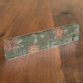 ウィリアム・モリス・トレリス壁紙アート デスクネームプレート (側面)