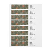 ウィリアム・モリス・トレリス壁紙アート ラップアラウンド宛名ラベル (シート)