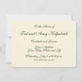 ウィリアム・モリス・トレリス壁紙アート 招待状 (裏面)