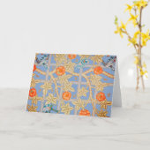 ウィリアム・モリス・トレリス折り畳みグリーティング・カード カード (黄色い花)