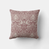 ウィリアム・モリス・ドーブとバラ装飾用クッション クッション (裏面)