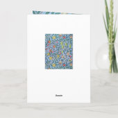 ウィリアム・モリス「ハッピーバースデー」グリーティングカード カード (裏面)