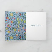 ウィリアム・モリス「ハッピーバースデー」グリーティングカード カード (内部)