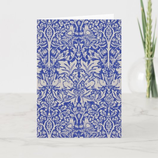 ウィリアム・モリス・ハトとウサギ カード (正面)