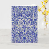 ウィリアム・モリス・ハトとウサギ カード (黄色い花)