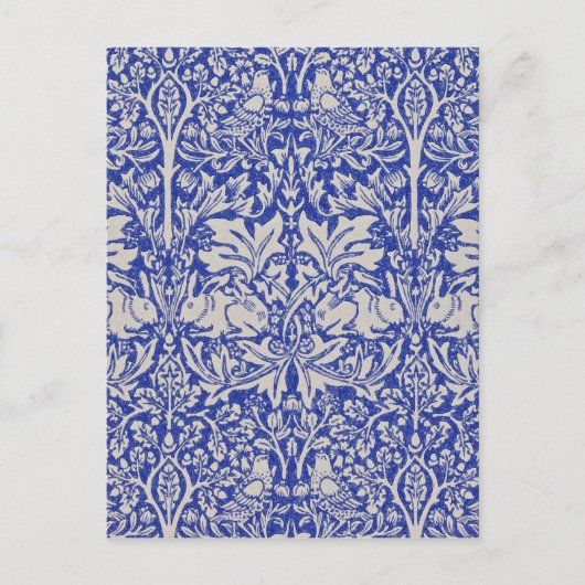 ウィリアム・モリス・ハトとウサギ ポストカード (正面)