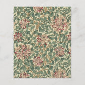 ウィリアム・モリス、ハニーサックルフローラスクラップブック紙 (裏面)