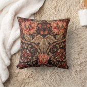 ウィリアム・モリス・ハニーサックル・パターン クッション (ブランケット)