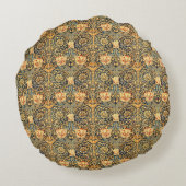 ウィリアム・モリス・ハニーサックル・パターン ラウンドクッション (裏面)
