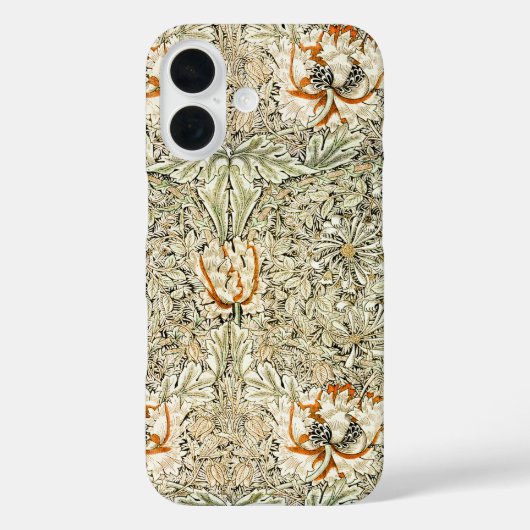 ウィリアム・モリス ハニーサックル フローラル壁紙 Case-Mate iPhoneケース (裏面)