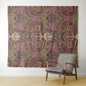 ウィリアム・モリス，ハニーサックル,フローラ.パターン，芸術 タペストリー (インサイチュ(横))