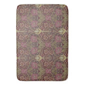 ウィリアム・モリス，ハニーサックル,フローラ.パターン，芸術 バスマット (正面縦)