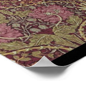 ウィリアム・モリス，ハニーサックル,フローラ.パターン，芸術 ポスター (角)