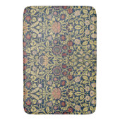 ウィリアム・モリス・バイオレットとオダマキ（植物）・アート バスマット (正面縦)