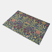 ウィリアム・モリス・バイオレットとオダマキ（植物） ドアマット (アングル)