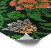 ウィリアム・モリス・バイオレットとオダマキ（植物） ポスター (角)