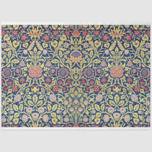 ウィリアム・モリス・バイオレットとオダマキ（植物） 薄葉紙 (正面)