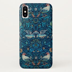 ウィリアム·モリス·バーズ·アールヌーボー·フローラル·パターン iPhone X ケース