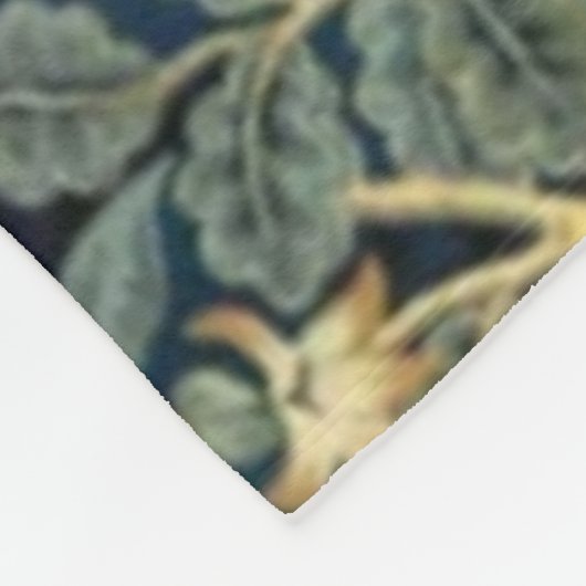 ウィリアム・モリス・バードとアカンサス フリースブランケット (角)