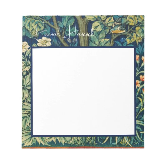 ウィリアム・モリス・バードの木 ノートパッド (正面)