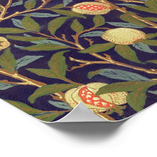 ウィリアム・モリス・バードアンドザクロヴィンテージ・アート ポスター (角)