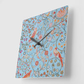 ウィリアム·モリス·バード·アンド·フラワーズ スクエア壁時計 (傾斜)