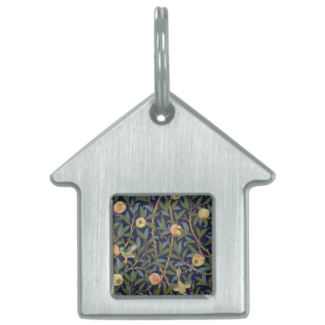 ウィリアム·モリス·バード·アンド·ポメグラネート ペットネームタグ (正面)