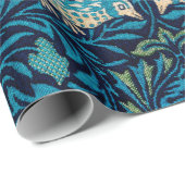 ウィリアム・モリス・バード・アールヌーボーフローラル・パターン ラッピングペーパー (ロールコーナー)