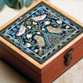 ウィリアム・モリス・バード&チューリップアールヌーボー タイル