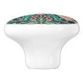 ウィリアム・モリス・バード&チューリップ・グリーンアールヌーボー セラミックノブ (側面)