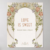 ウィリアム・モリス・パターンの写真ゲストブックサイン ポスター (正面)