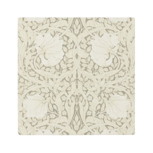 ウィリアム・モリス・パンペネルアイボリー メタルプリント