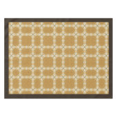 ウィリアム・モリス・パンペネルパターンオレンジ色の茶色のセージ テーブルクロス (正面(横))