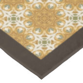 ウィリアム・モリス・パンペネルパターンオレンジ色の茶色のセージ テーブルクロス (アングル)