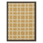 ウィリアム・モリス・パンペネルパターンオレンジ色の茶色のセージ テーブルクロス (正面)