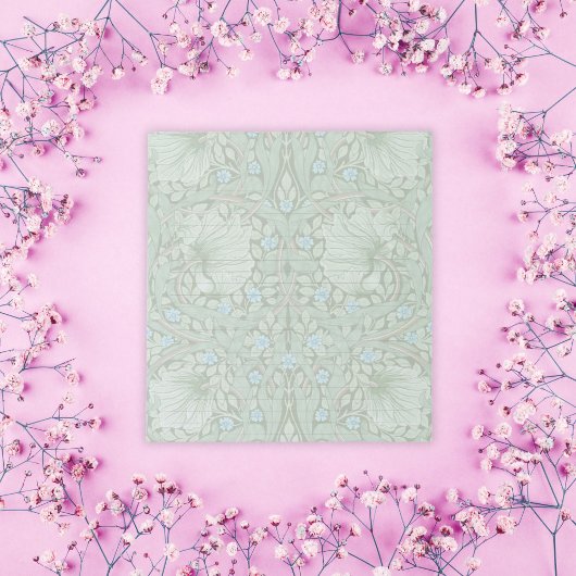 ウィリアム・モリス・パンペネルパターンヴィンテージライン ノートパッド