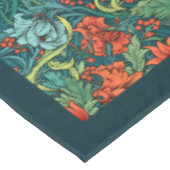 ウィリアム・モリス・パンペネル鮮やかカラーカラフル テーブルクロス (アングル)