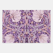 ウィリアム・モリス、パープル ラッピングペーパーシート (正面2)