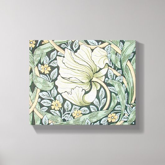 ウィリアム・モリス・パーペネルフローラ壁紙 キャンバスプリント (正面)