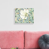 ウィリアム・モリス・パーペネルフローラ壁紙 キャンバスプリント (インサイチュ (リビング))